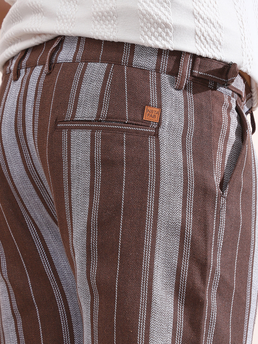 Multitrack-Weave Cigarette Trousers