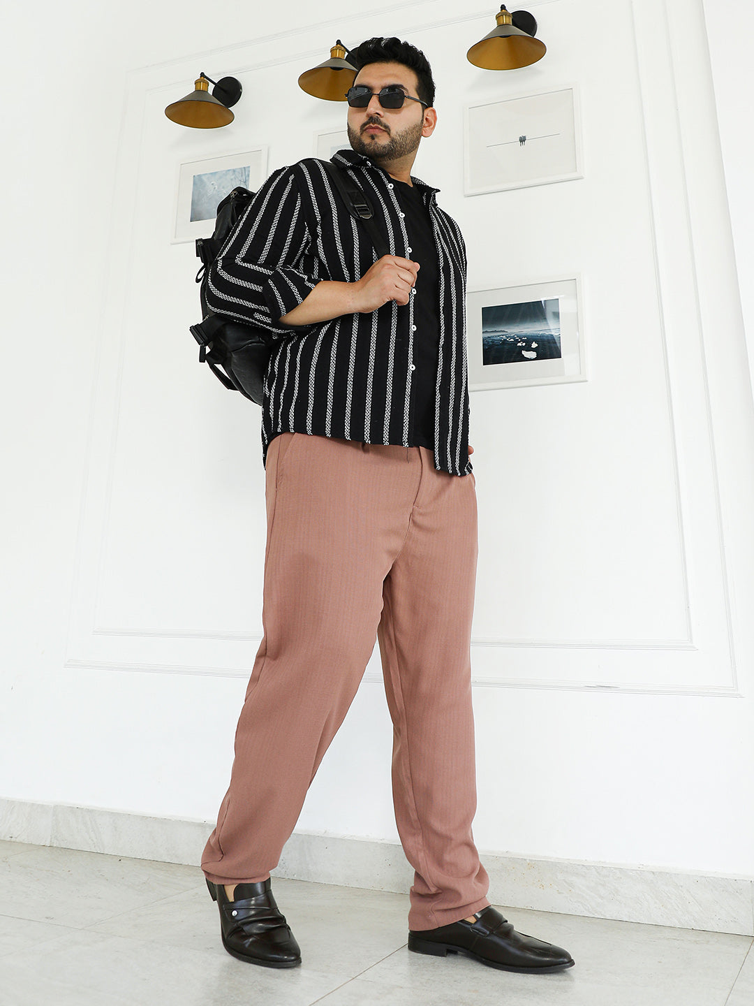 Linen-Blend Cigrette Trousers