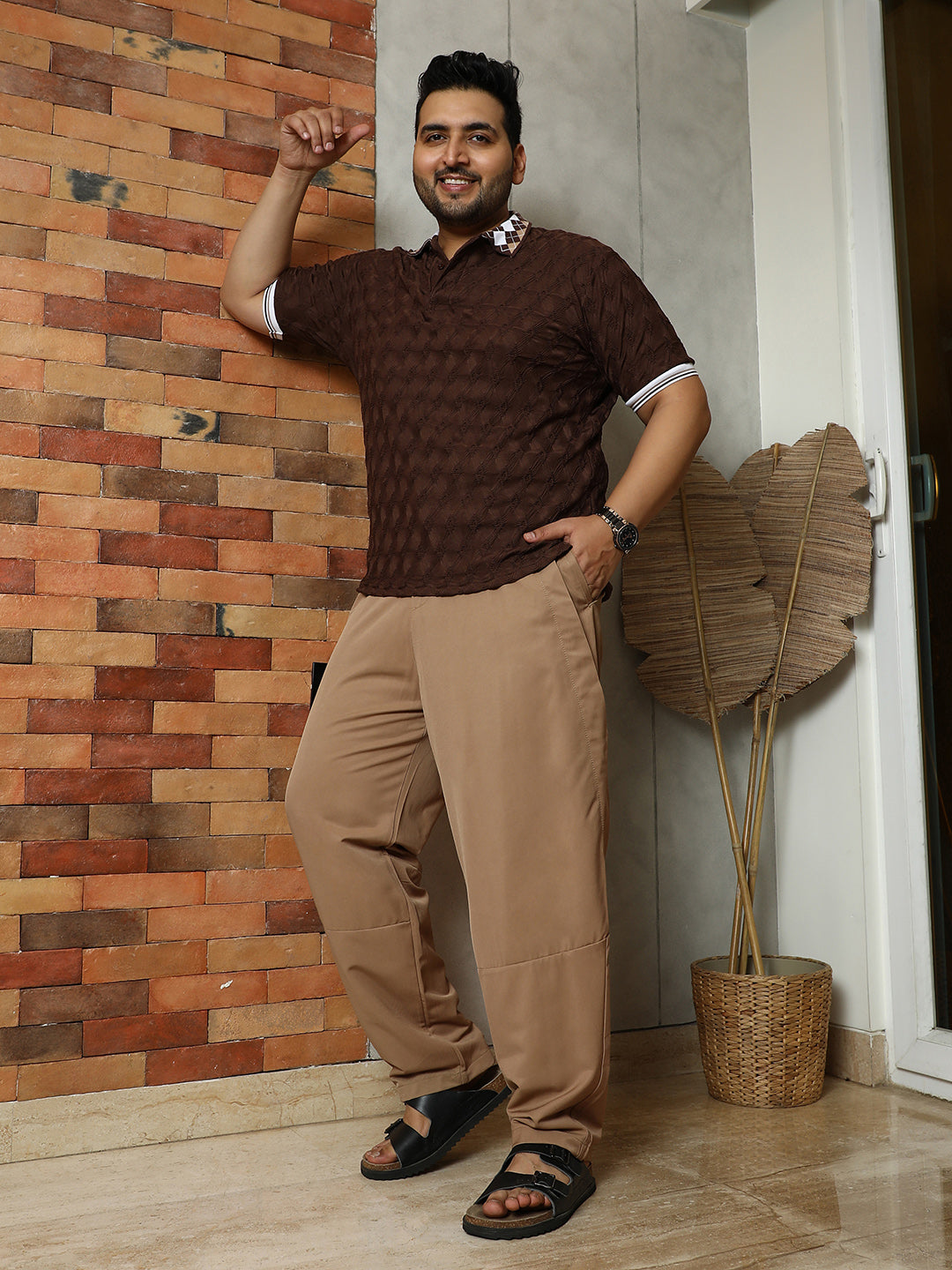 Panelled Chino Trousers
