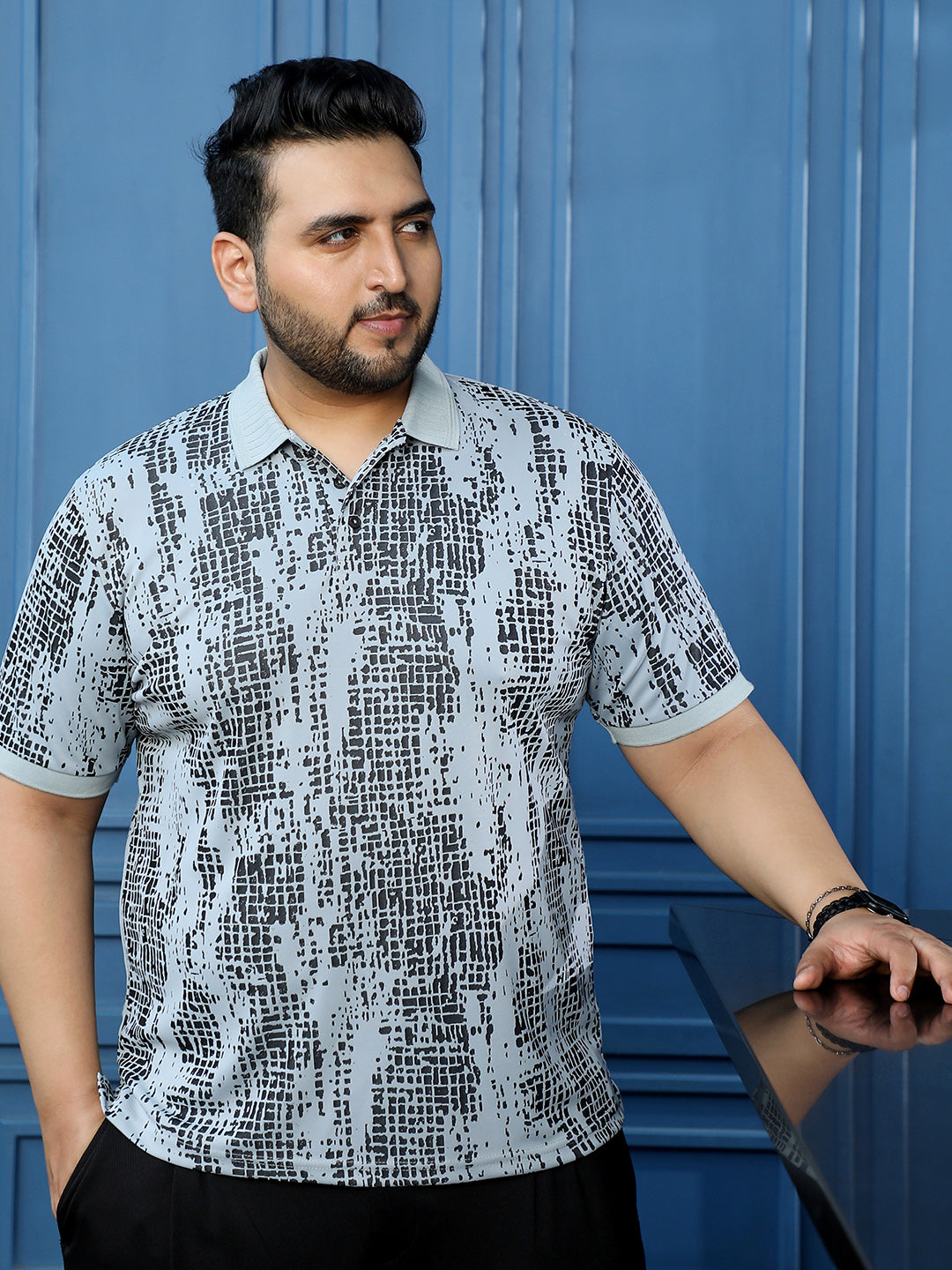 Light Grey Abstract T-Shirt