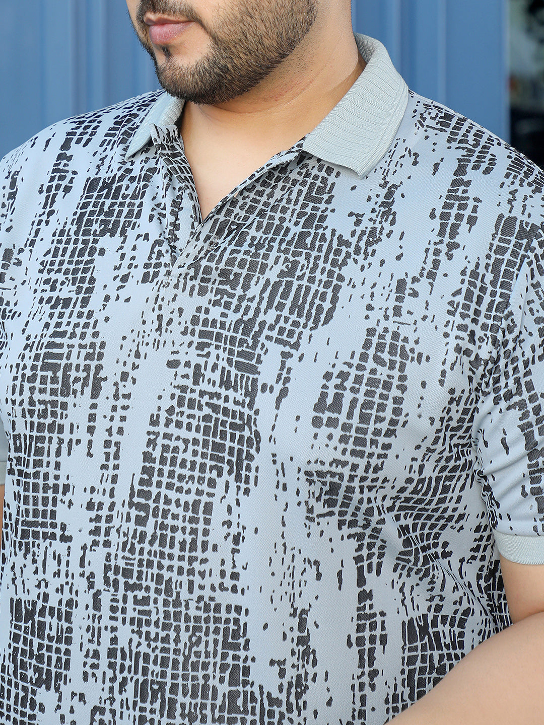 Light Grey Abstract T-Shirt