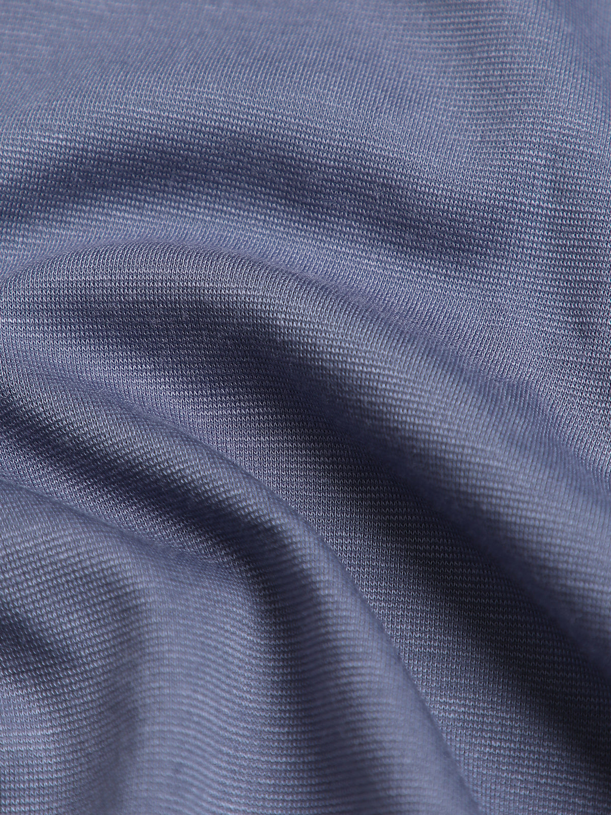Instafab Plus Men's Blue Solid Polo With Jacquard Collar & Cuff - view 6