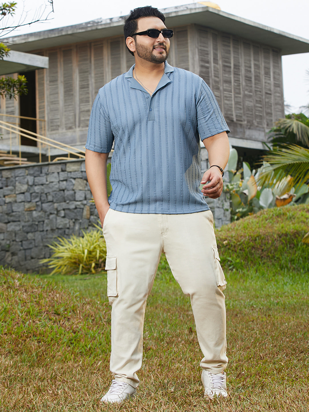 Wicker-Tactile Polo T-Shirt