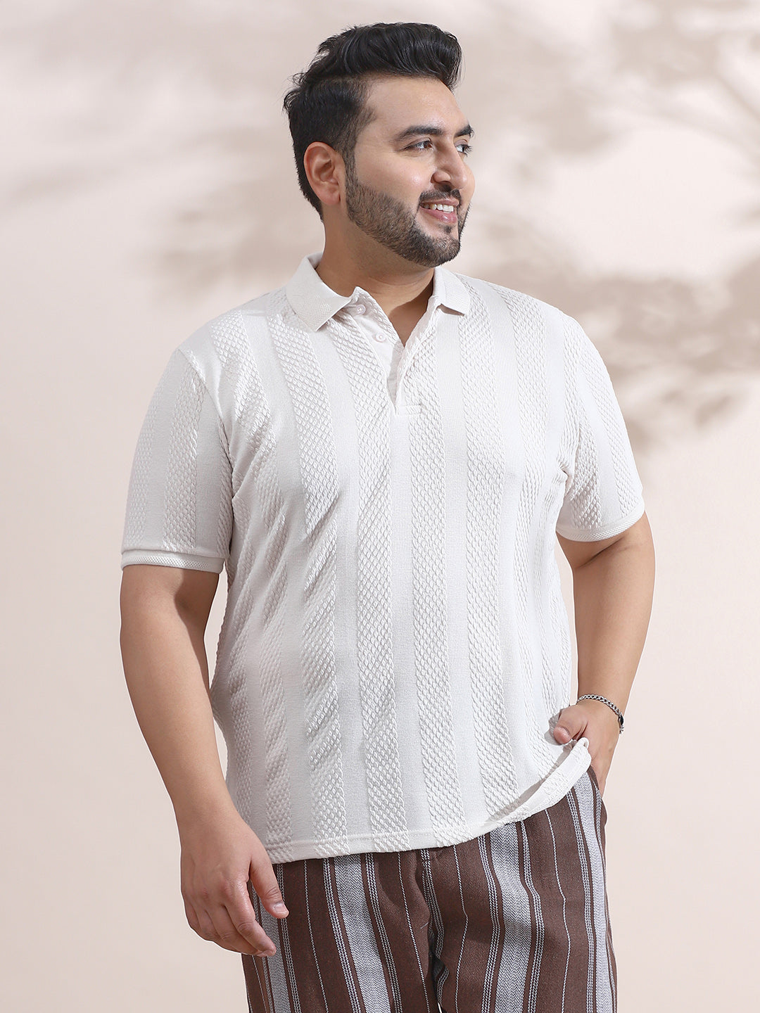 Bi-Panel Polo T-Shirt