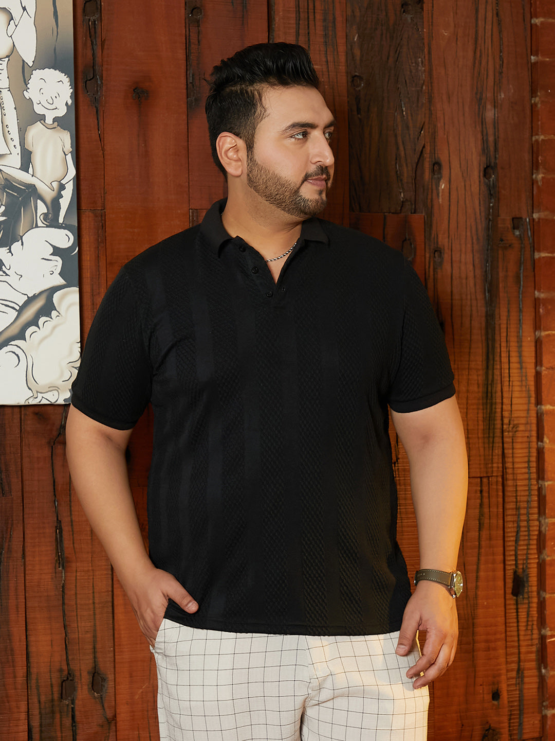 Bi-Panel Polo T-Shirt