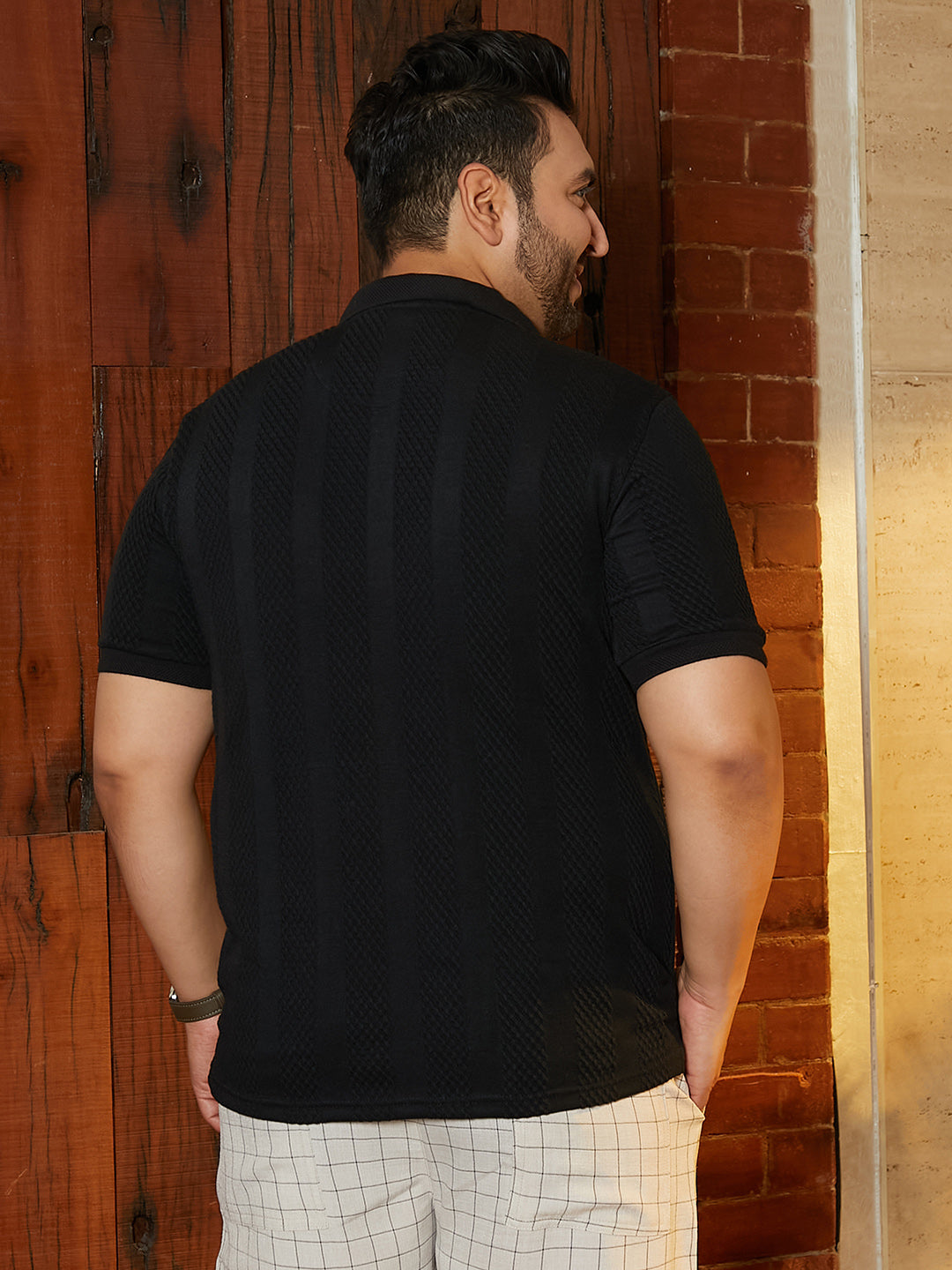 Bi-Panel Polo T-Shirt