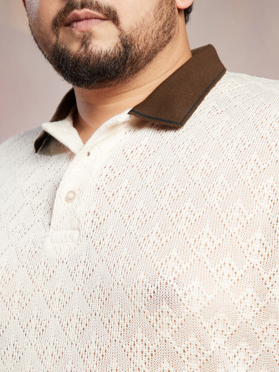 Contrast Quad Polo T-Shirt