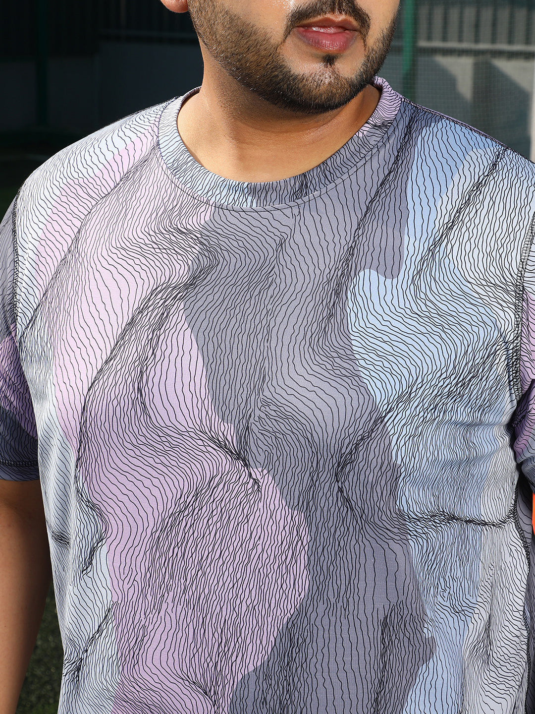 Lined-Dye Activewear T-Shirt