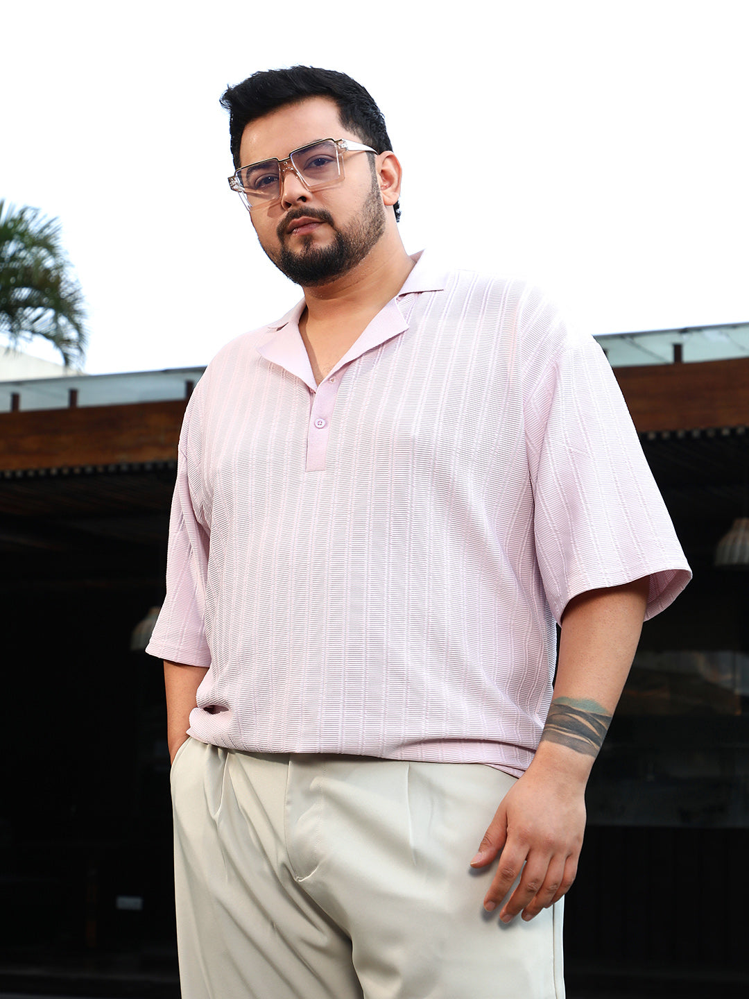 Coil-Tactile Cuban Polo T-Shirt