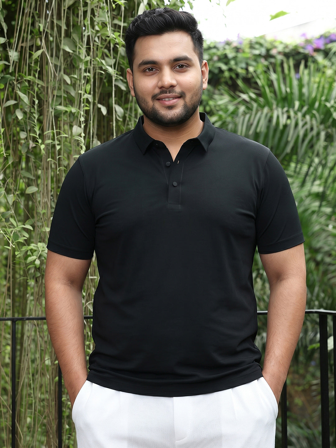 Black Solid T-Shirt