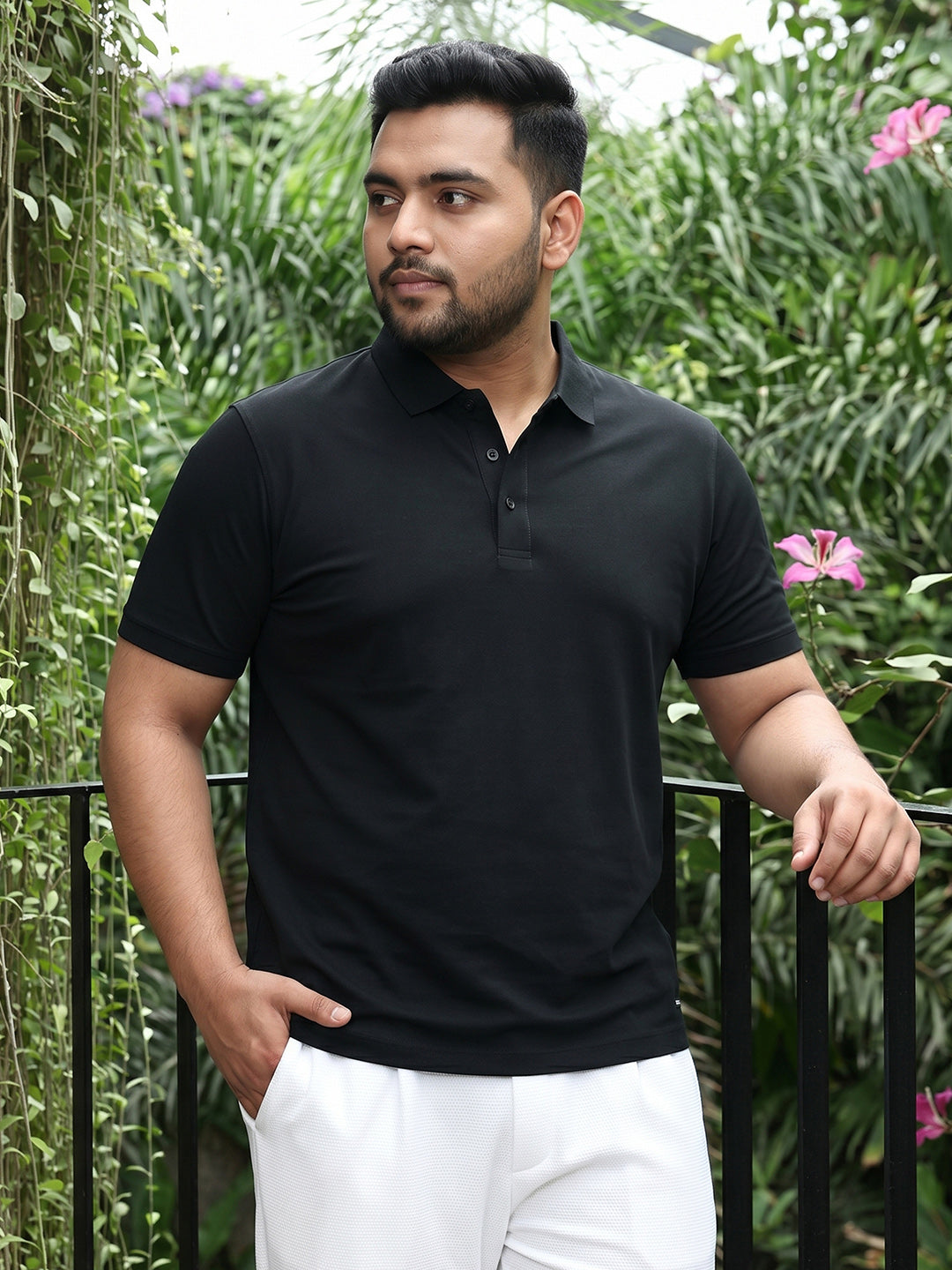 Black Solid T-Shirt