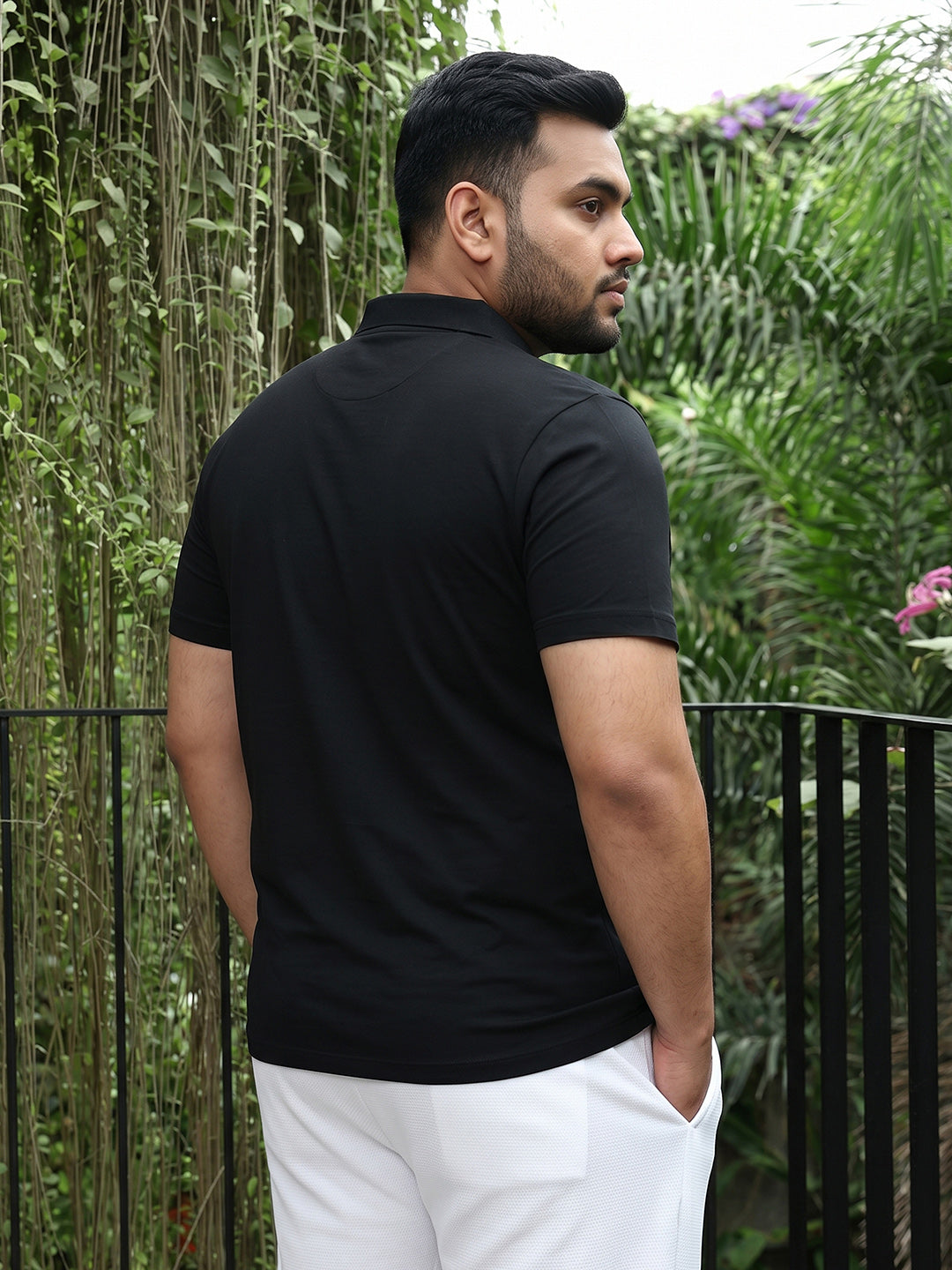 Black Solid T-Shirt