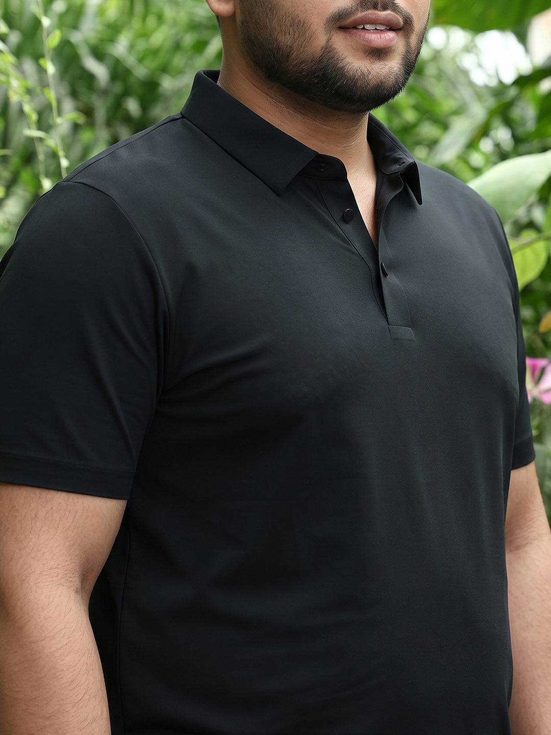 Black Solid T-Shirt
