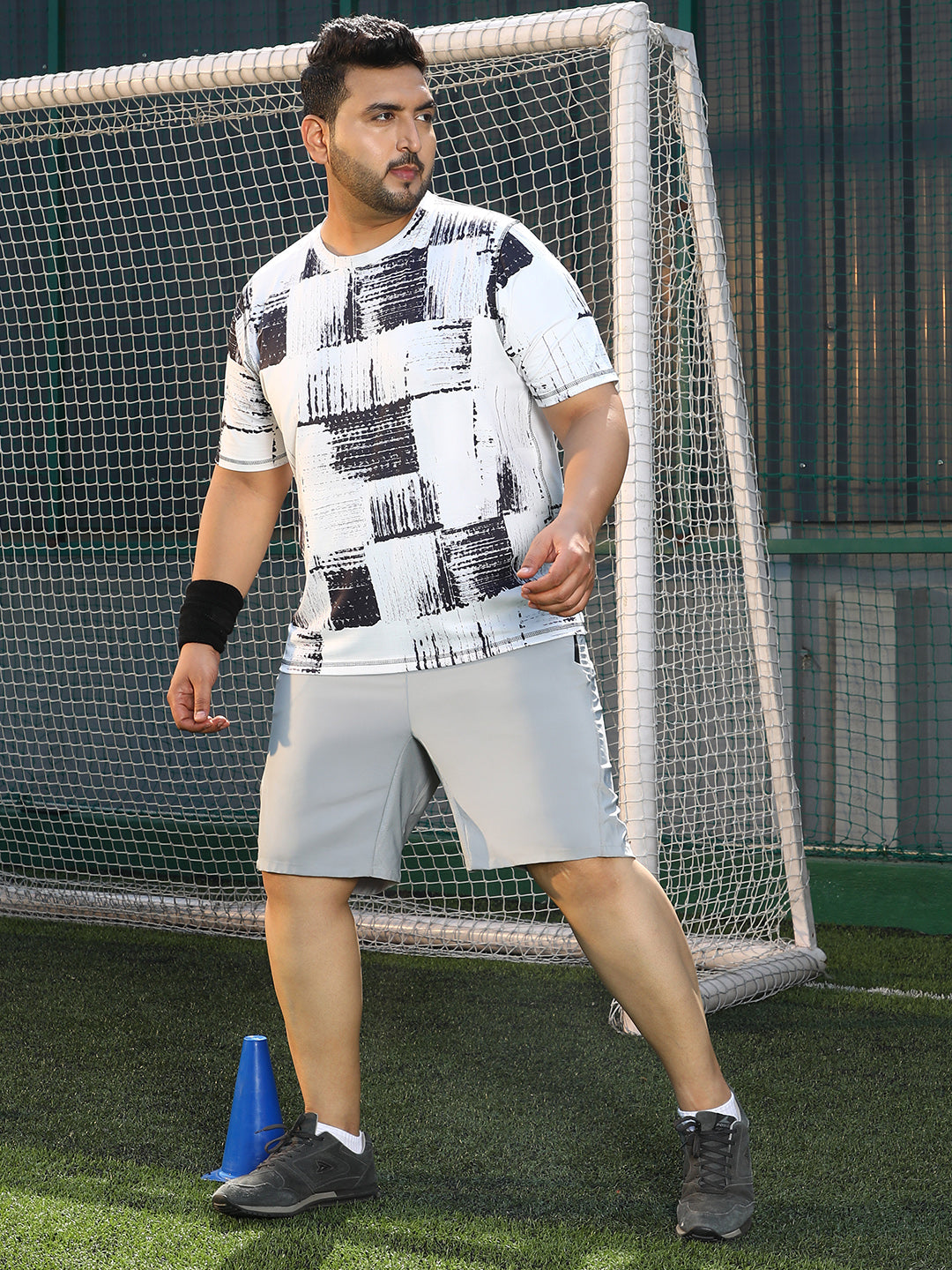 Contrast-Fade Activewear T-Shirt