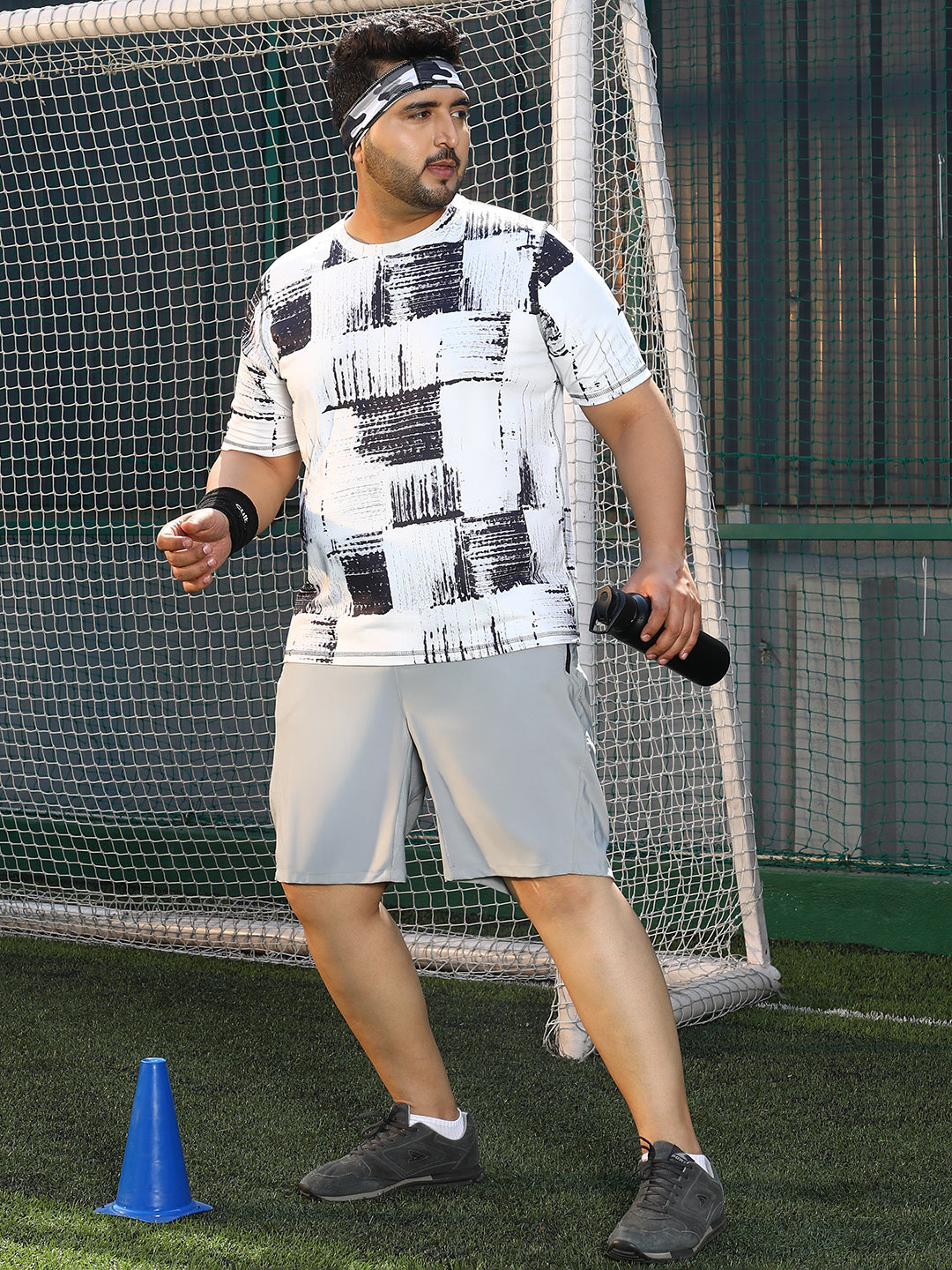 Contrast-Fade Activewear T-Shirt