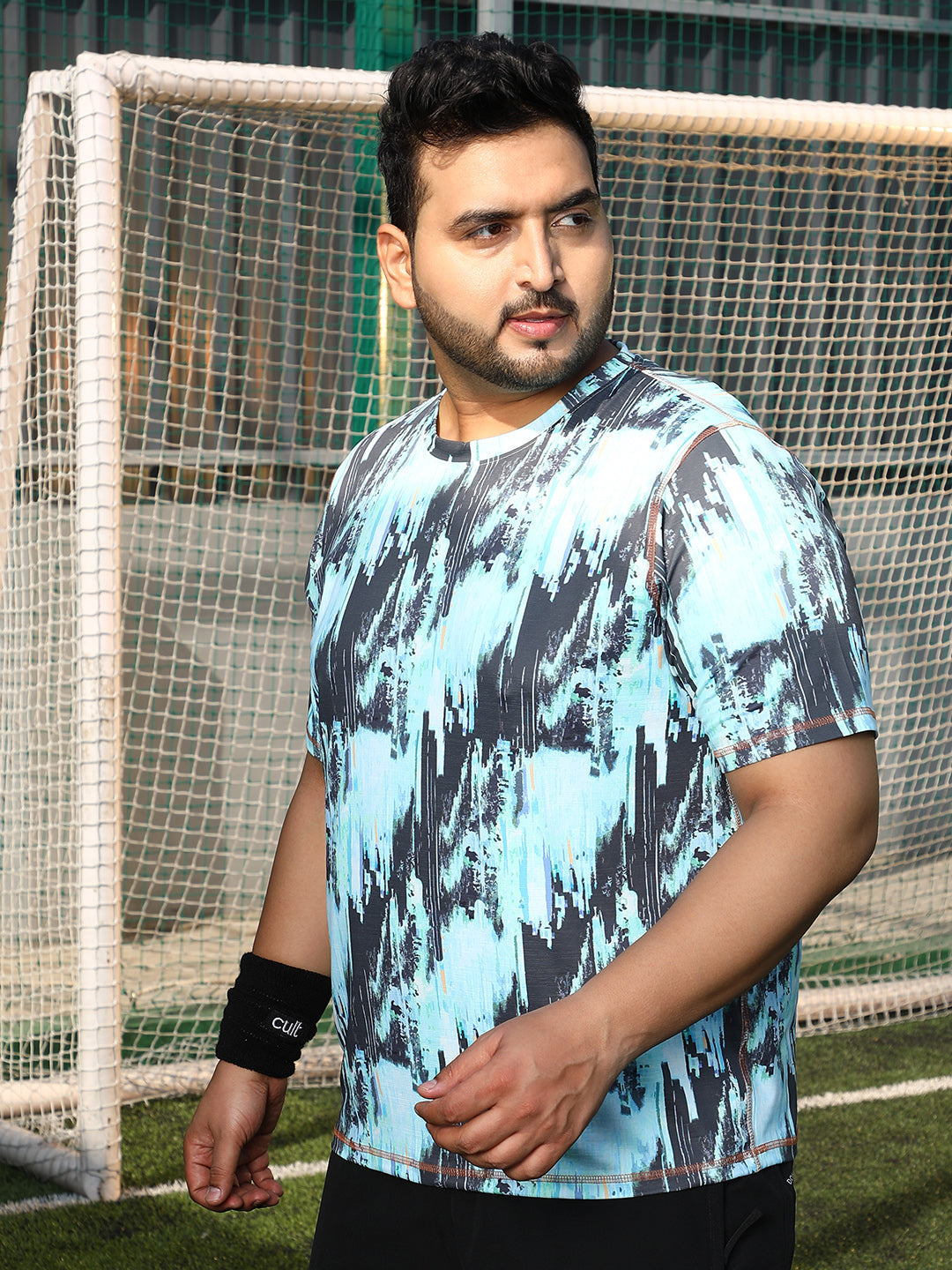 Abstract-Brush Activewear T-Shirt