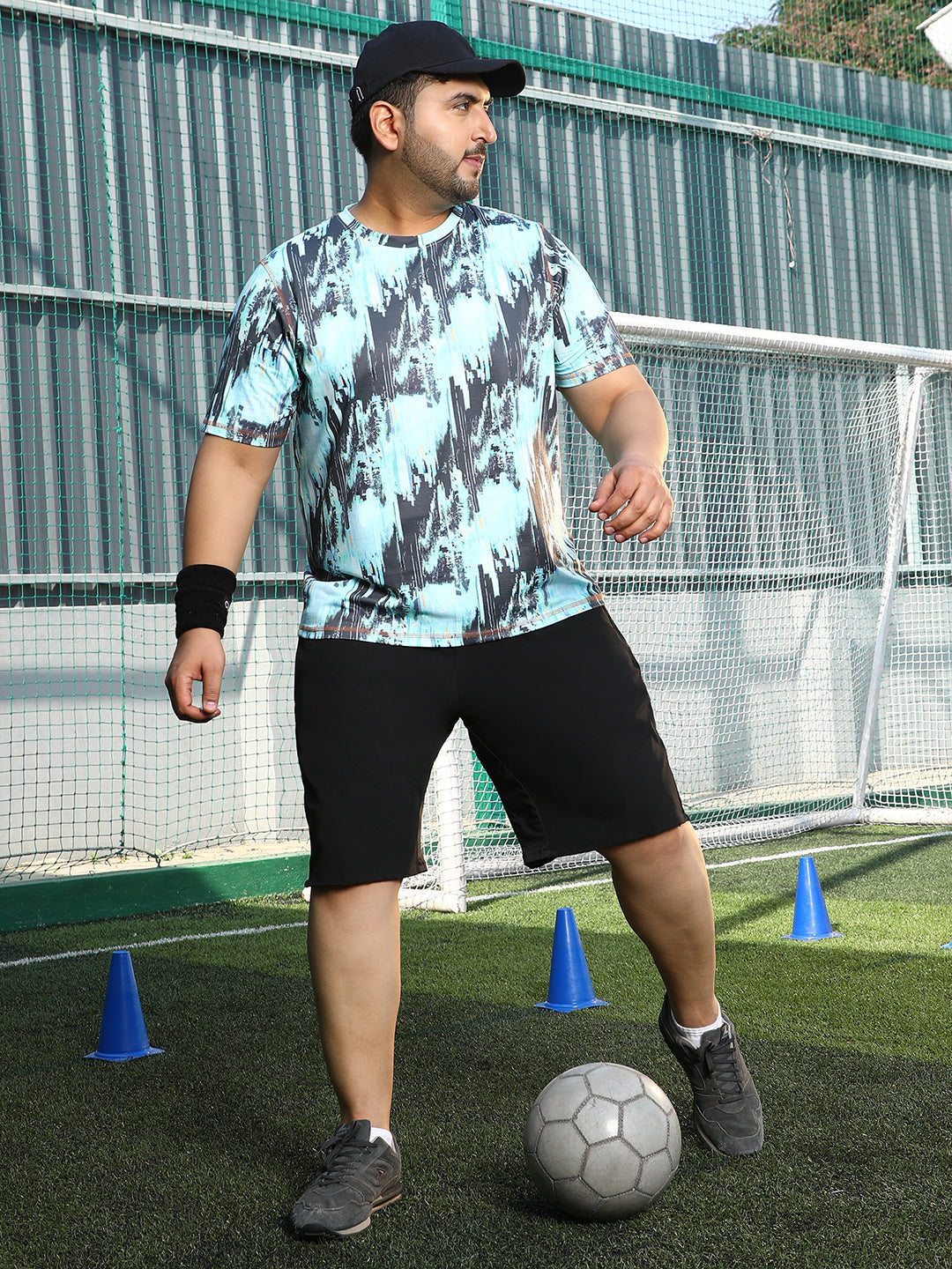 Abstract-Brush Activewear T-Shirt