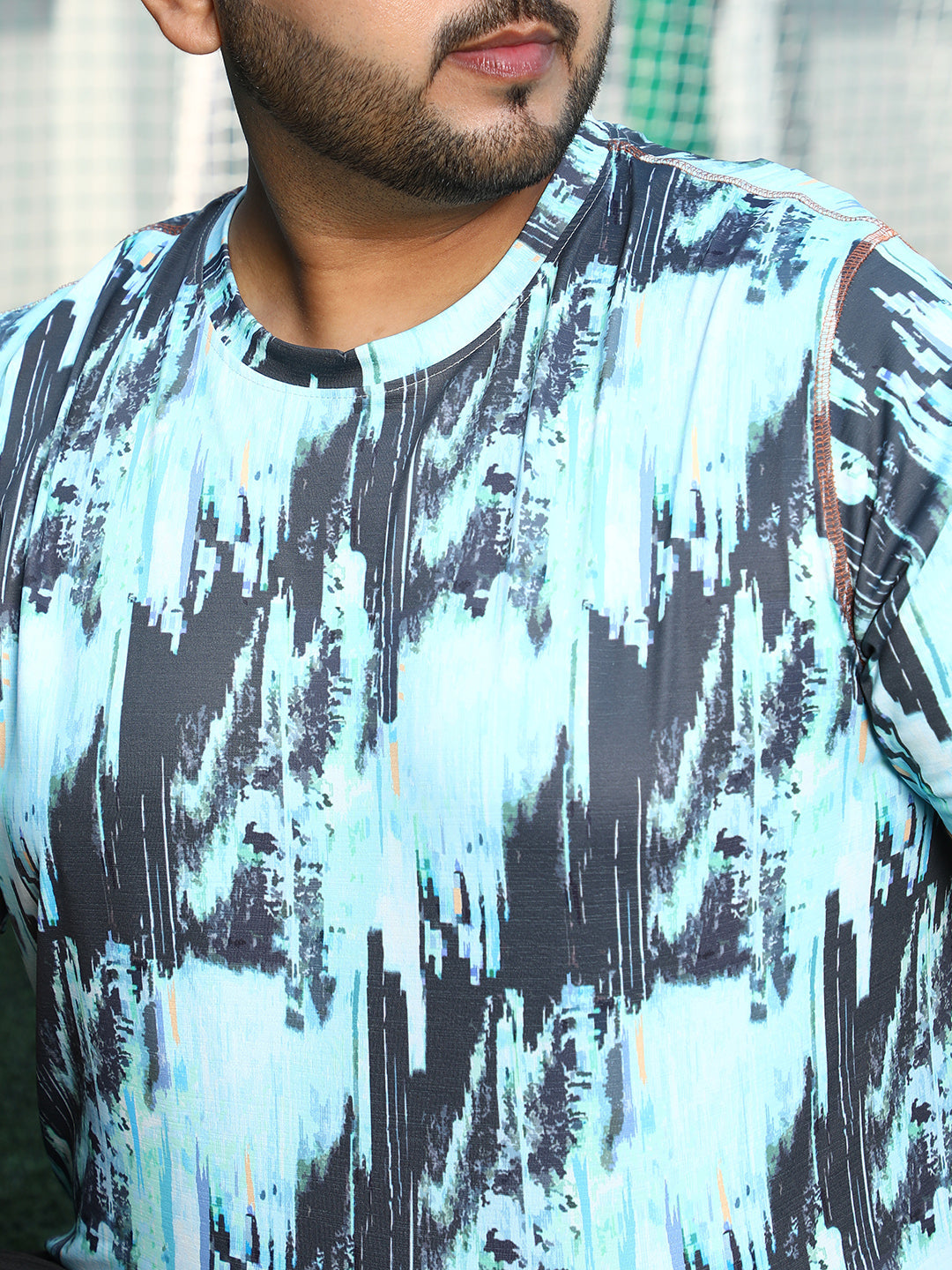 Abstract-Brush Activewear T-Shirt