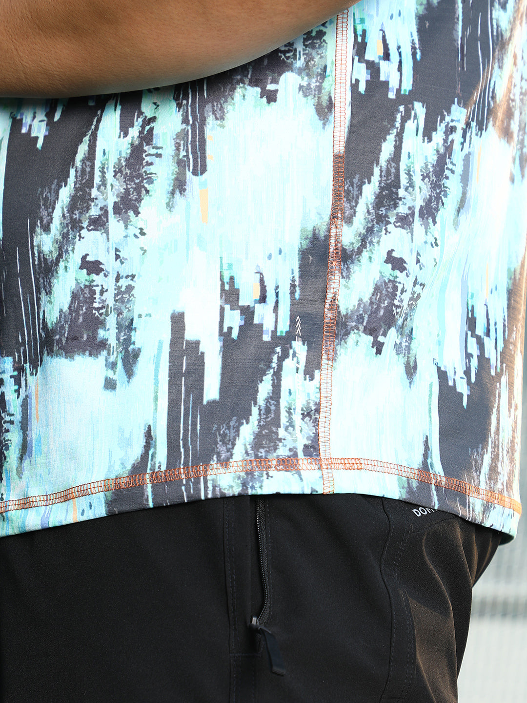 Abstract-Brush Activewear T-Shirt