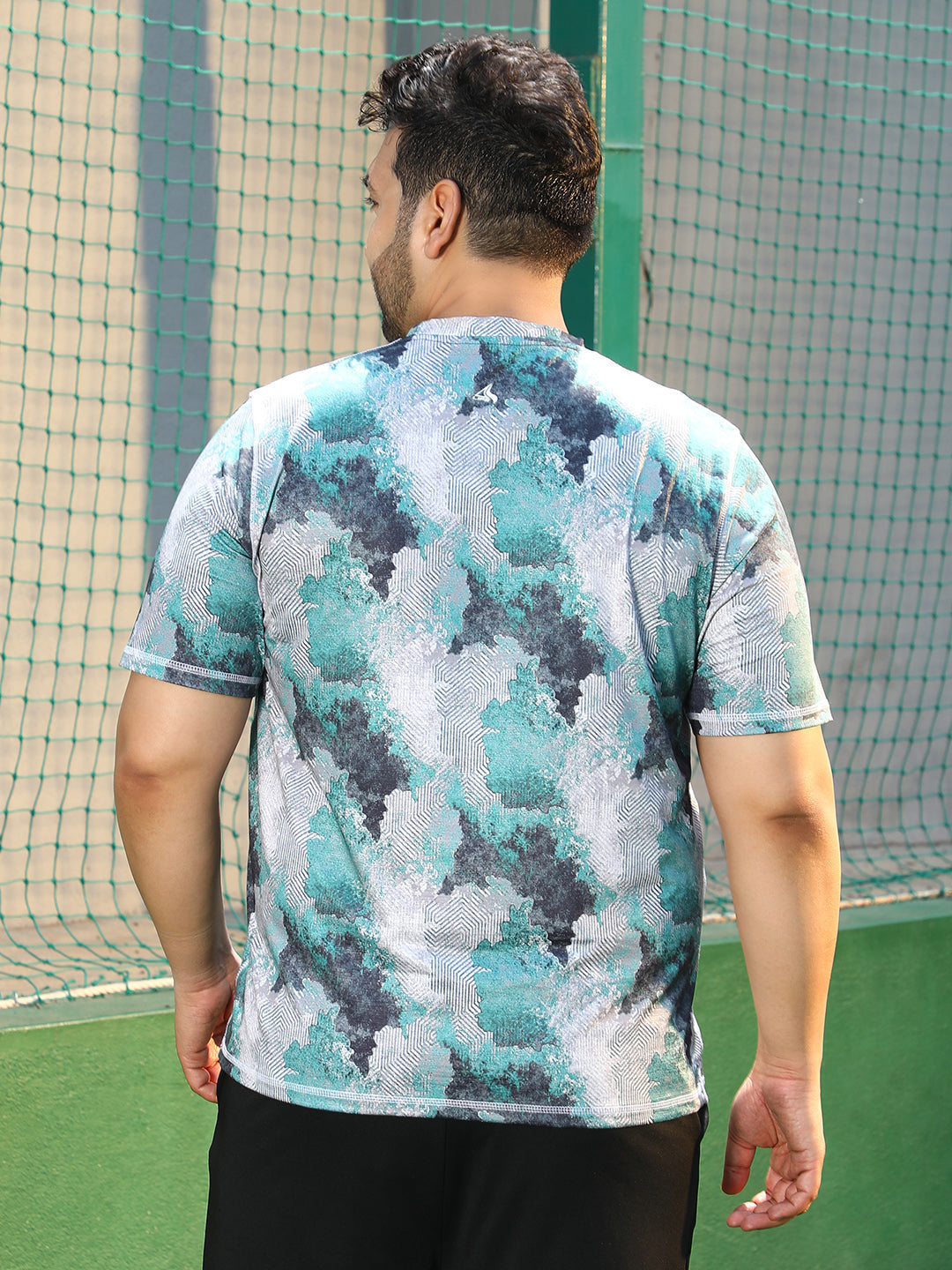 Blur-Imprint Activewear T-Shirt