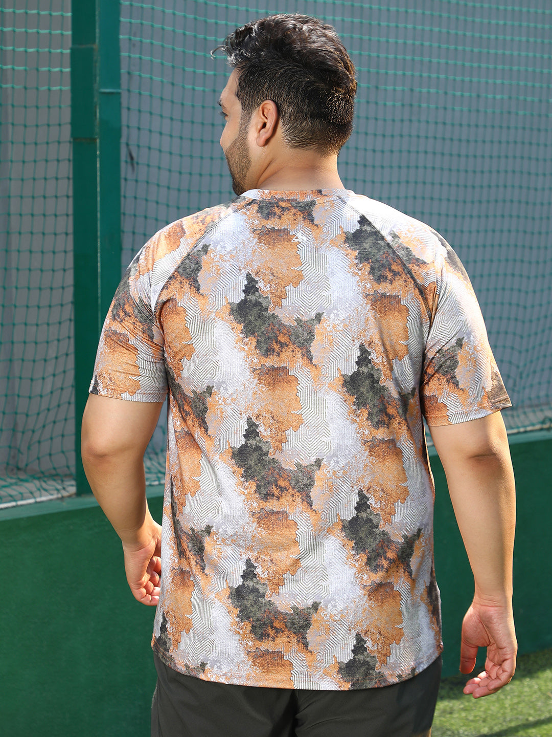 Blur-Imprint Activewear T-Shirt