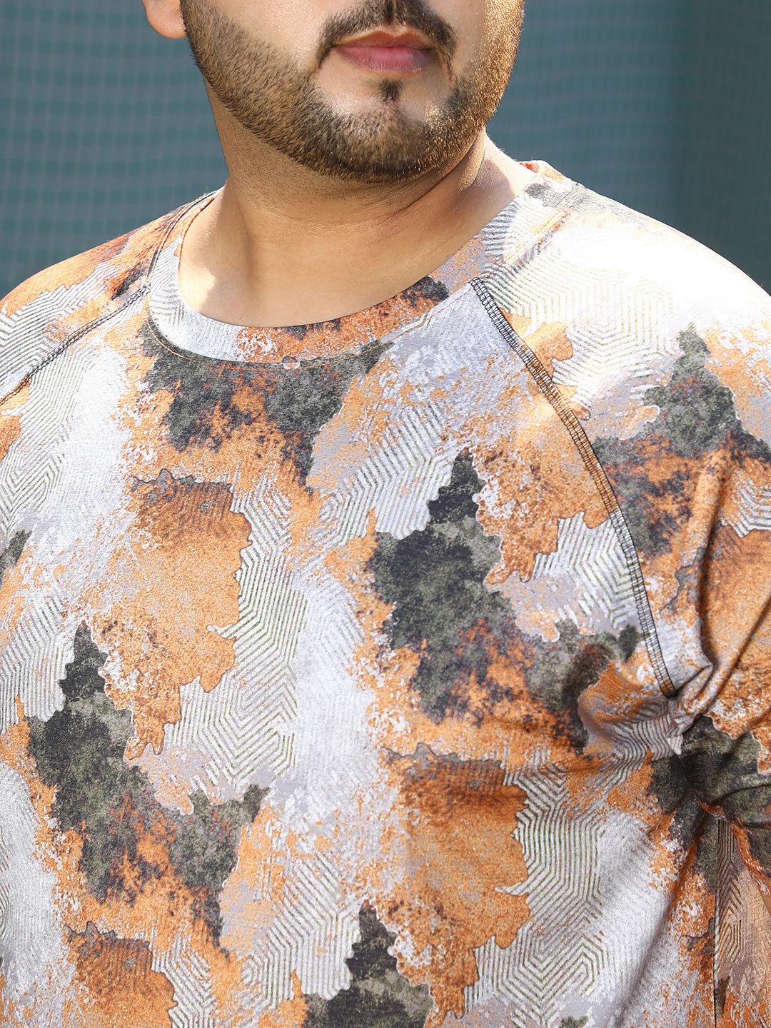 Blur-Imprint Activewear T-Shirt