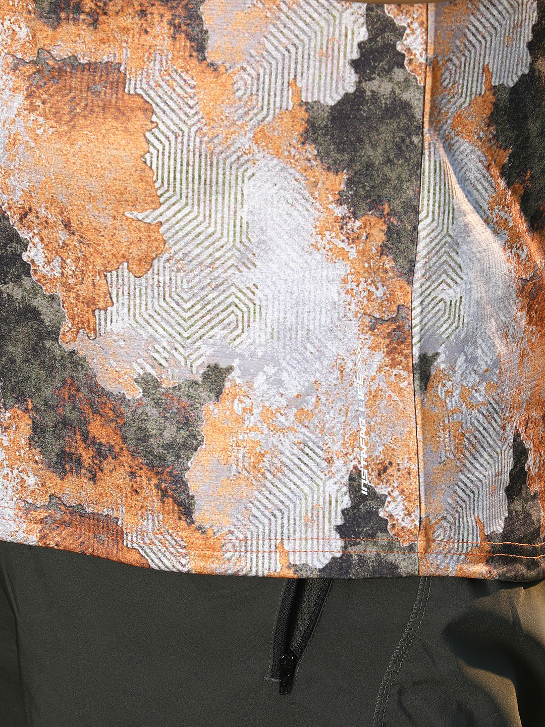 Blur-Imprint Activewear T-Shirt