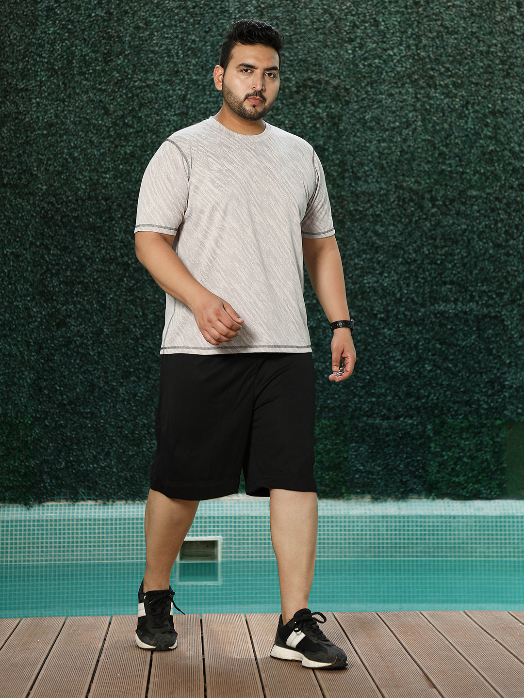 Plash-Imprint Activewear T-Shirt