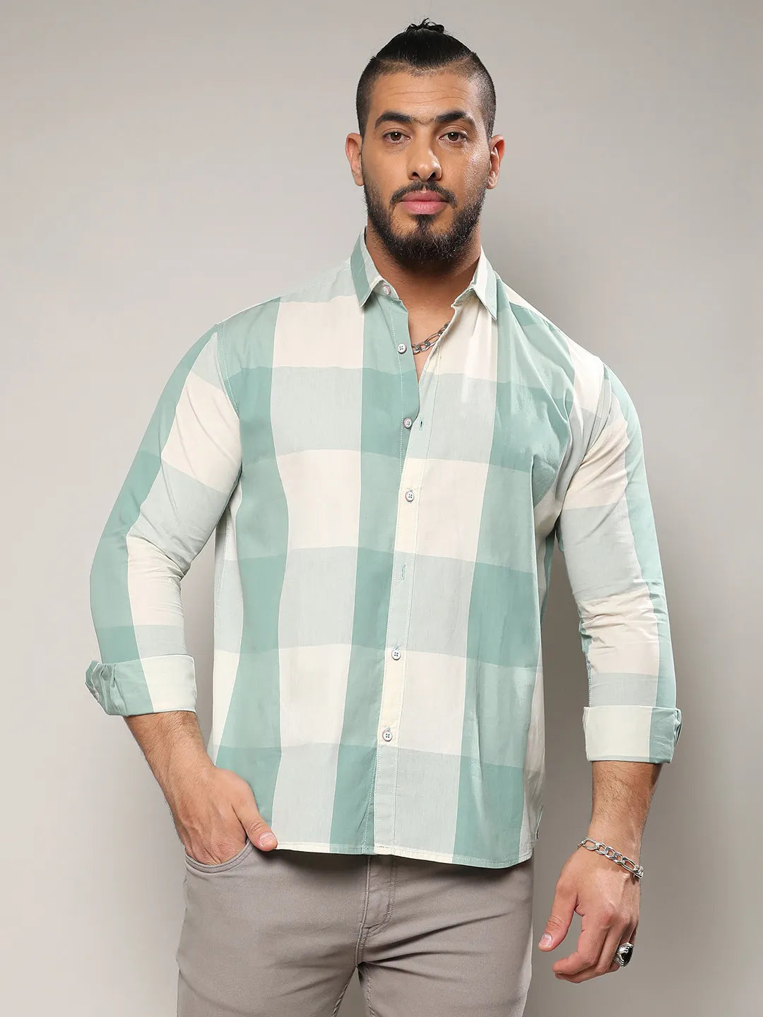 Cotton Buffalo Check Shirt
