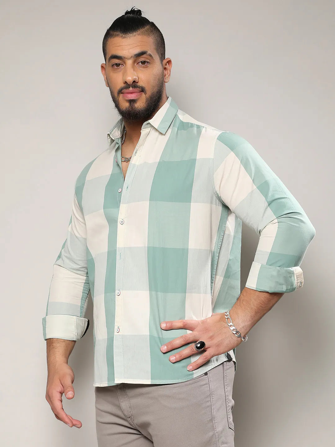 Cotton Buffalo Check Shirt