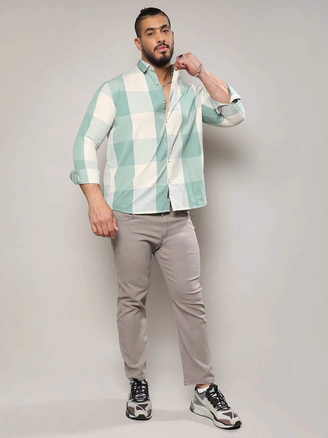 Cotton Buffalo Check Shirt
