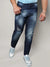 FRONT PATCH STYLISH CASUAL DENIM JEANS