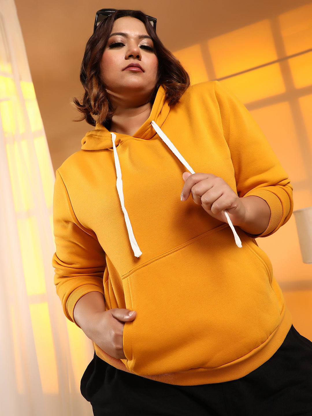 Solid Pullover Hoodie