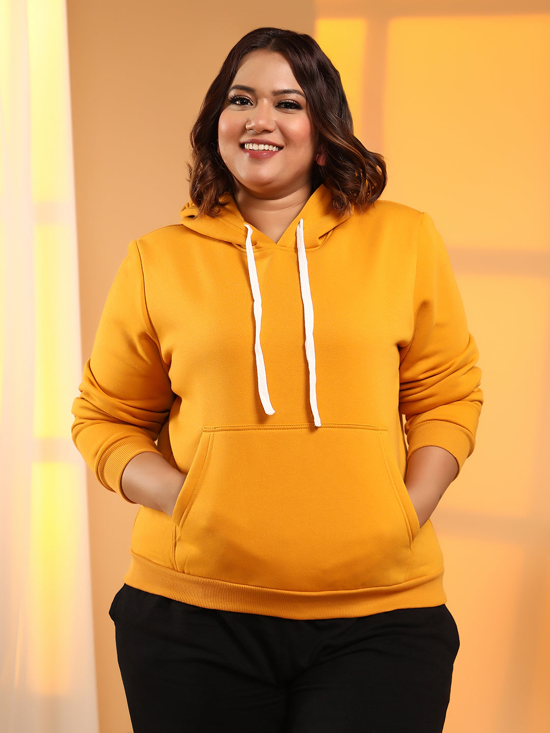 Solid Pullover Hoodie