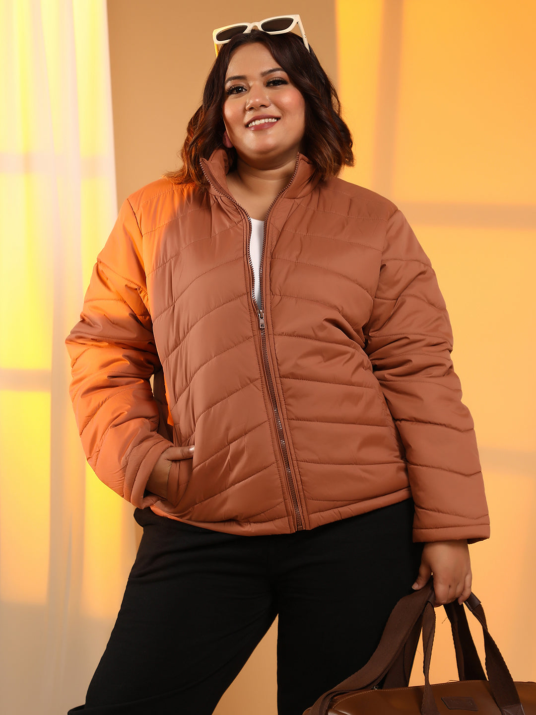 Chevron Quilted Jacket