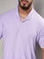 Lavender Contrast Hem Shirt