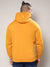 Plus Size Men's Mustard Yellow Basic Zip-Front Hoodie