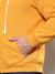 Plus Size Men's Mustard Yellow Basic Zip-Front Hoodie