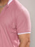Men's Coral Pink Honeycomb Knit Shirt