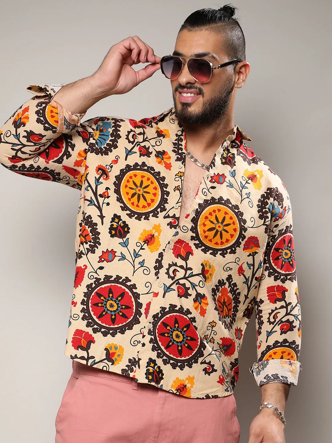 Multicolour Retro Blossom Shirt