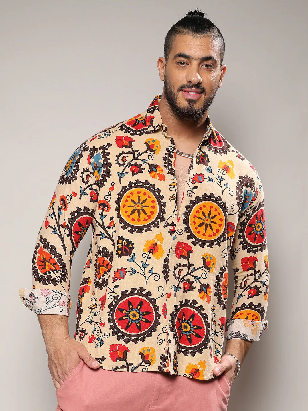 Multicolour Retro Blossom Shirt