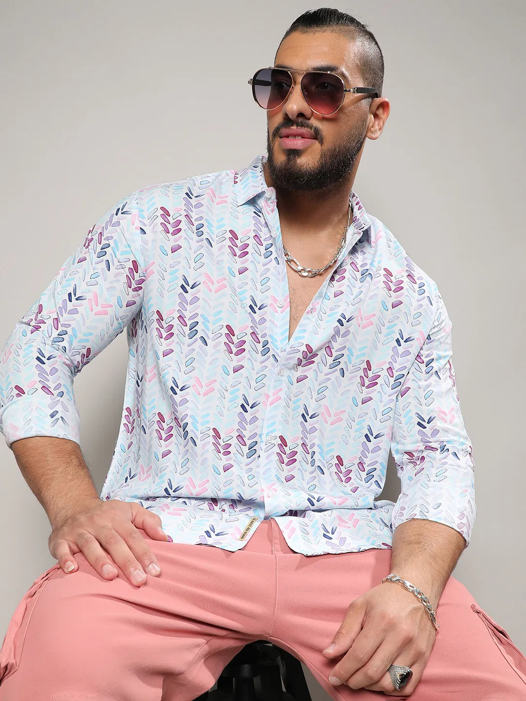 Multicolour Abstract Print Shirt
