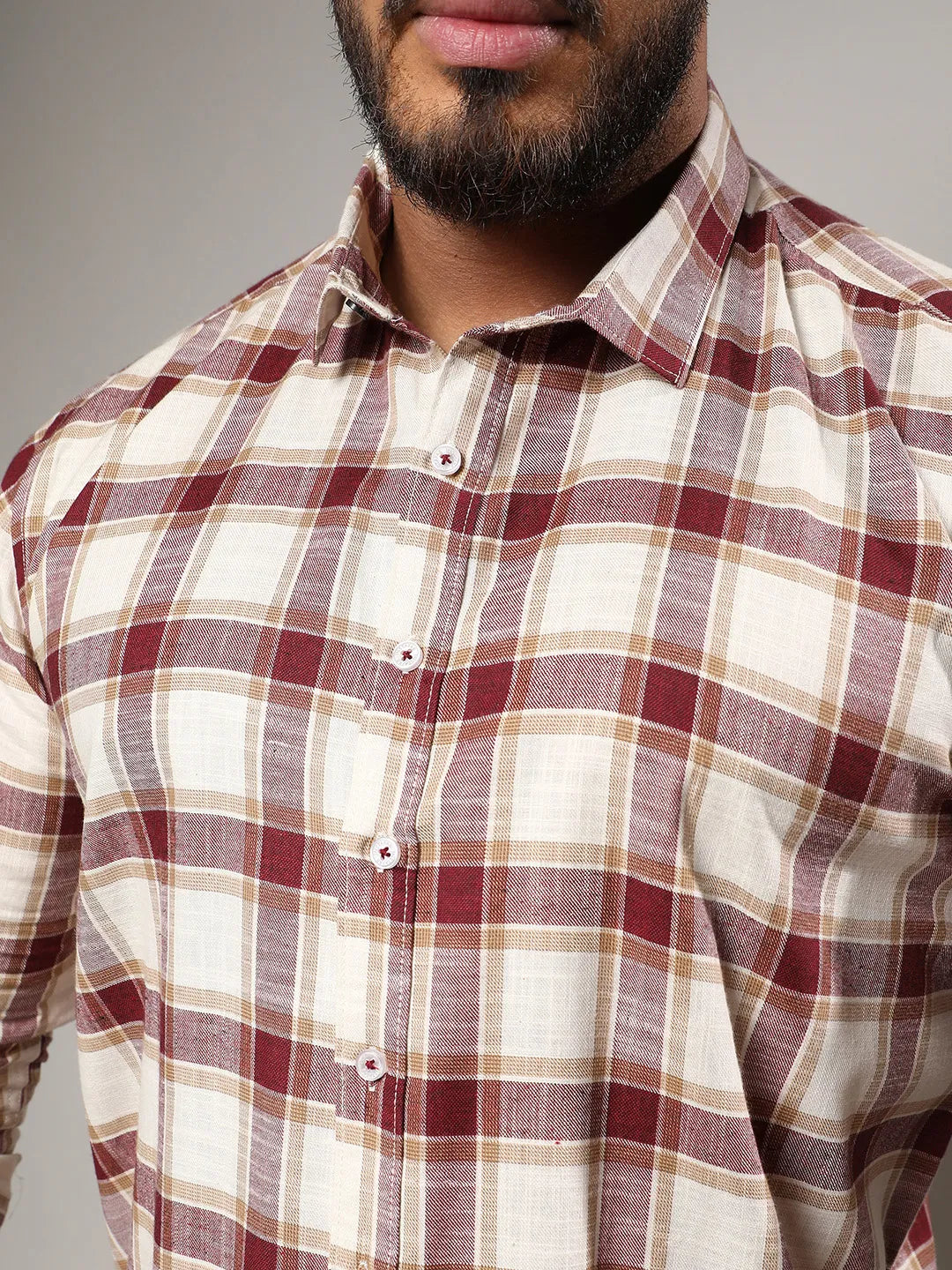 Multicolour Checkered Casual Shirt