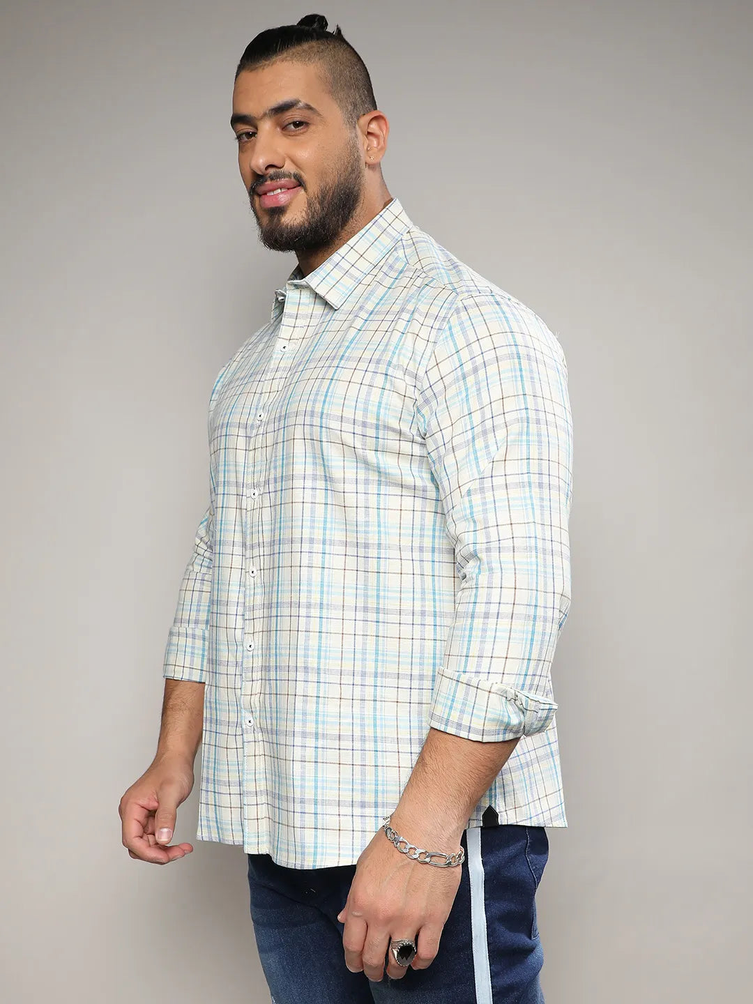 Multicolour Checkered Casual Shirt