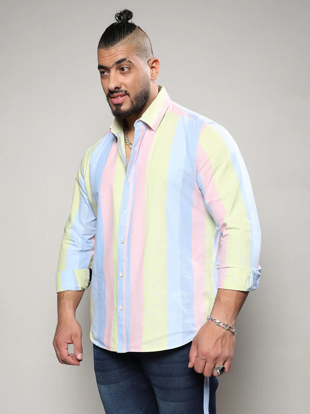 Multicolour Roman Striped Shirt