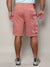 Nude Pink Cargo Shorts