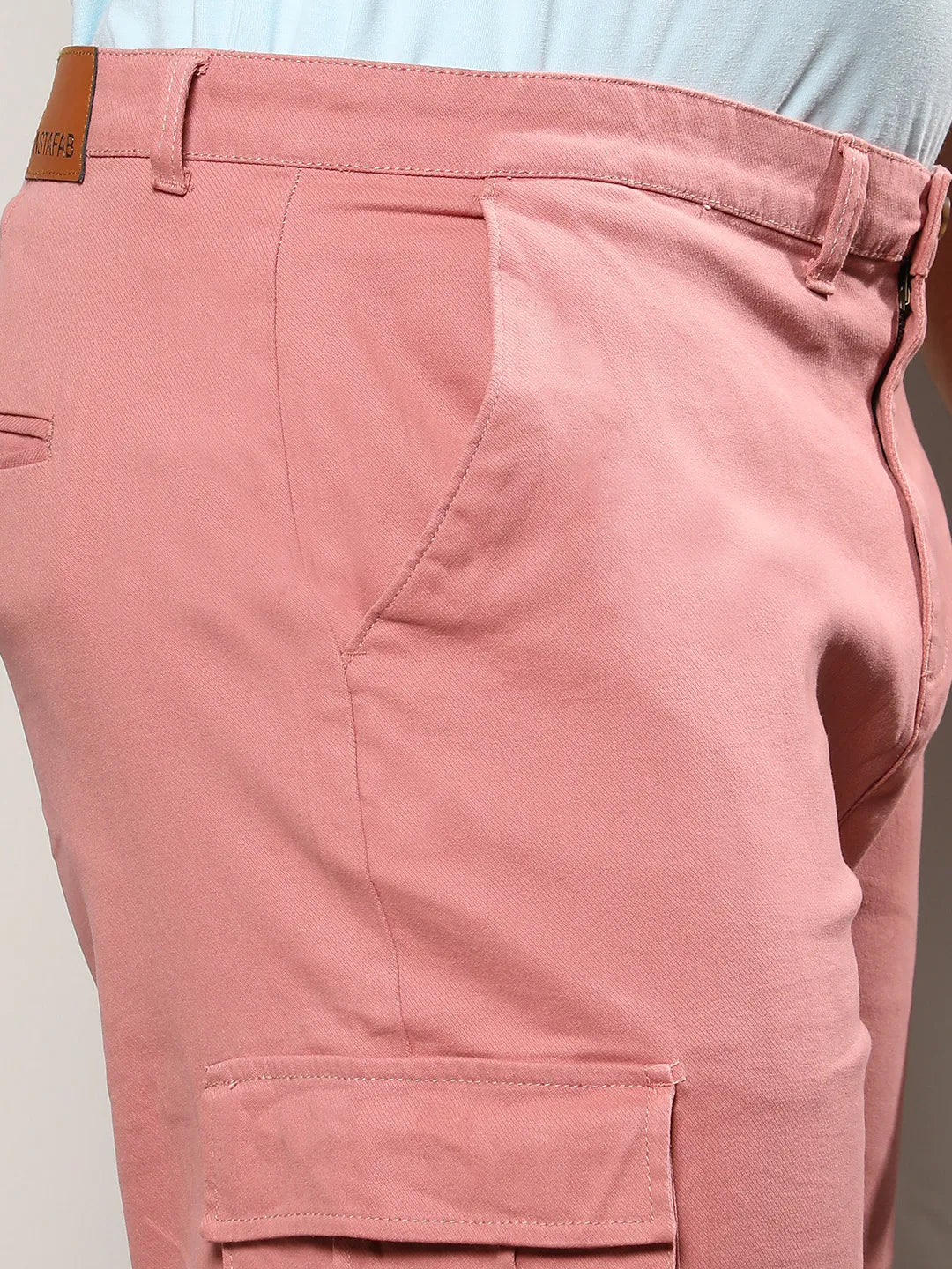 Nude Pink Cargo Shorts