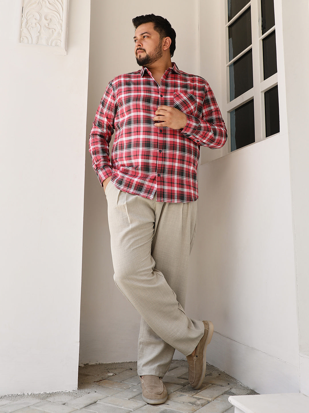 Tartan-Plaid Regular Shirt