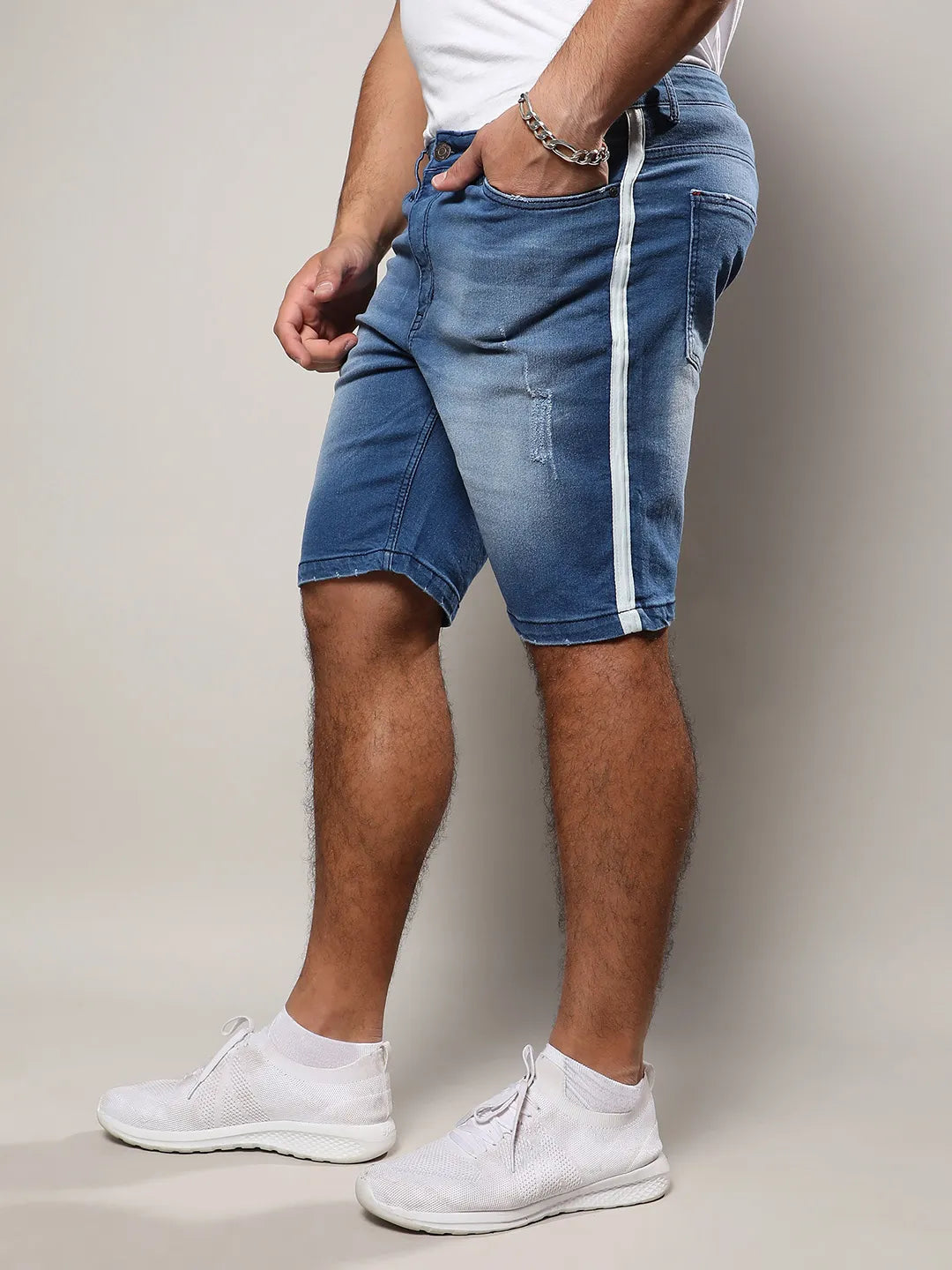 Regular Fit Denim Shorts