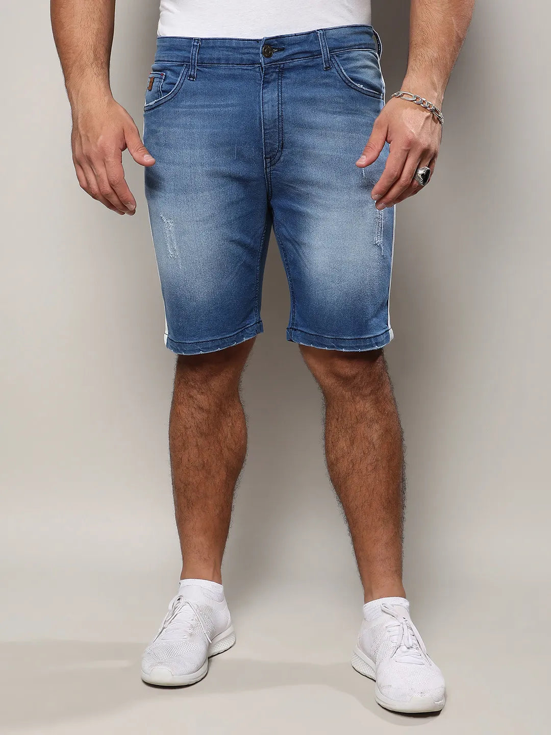 Regular Fit Denim Shorts